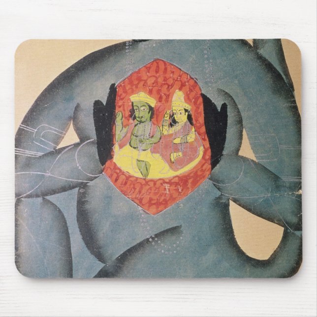 Alfombrilla De Ratón Hanuman que revela Rama y Sita (Frente)