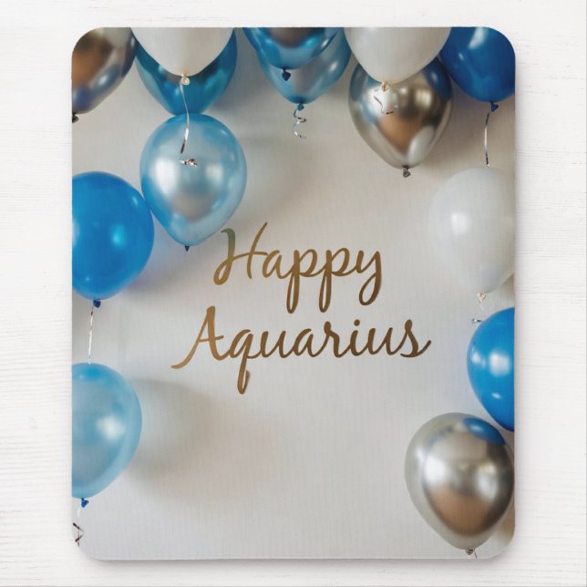 Alfombrilla De Ratón Happy Aquarius MousePad (Frente)