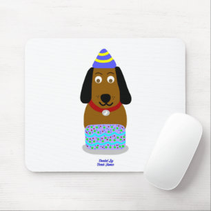 Alfombrilla De Ratón Happy Birday Pup Mouse Pad