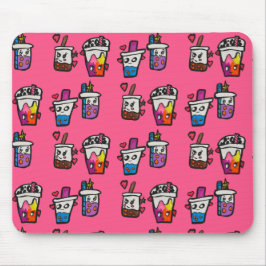 Alfombrilla De Ratón Happy Boba Tea Bubble Teas Bobas Kawaii
