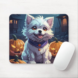 Alfombrilla De Ratón Happy Doggy Halloween