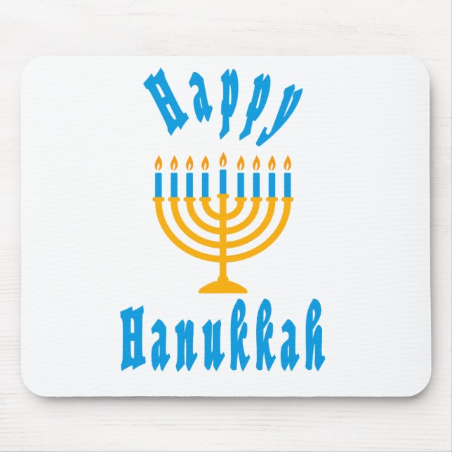 Alfombrilla De Ratón Happy Hanukkah (Frente)