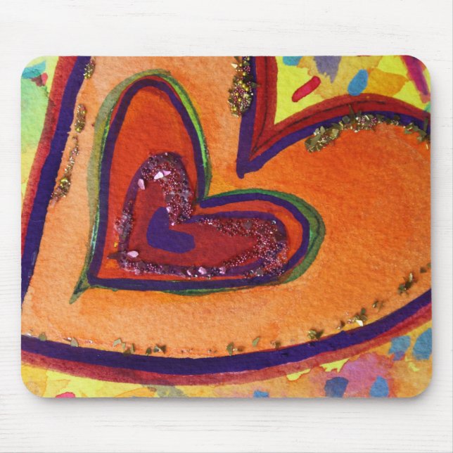 Alfombrilla De Ratón Happy Heart Mousepad (Frente)