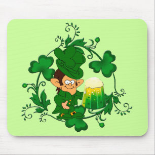 Alfombrilla De Ratón Happy Leprechaun Mouse Pad