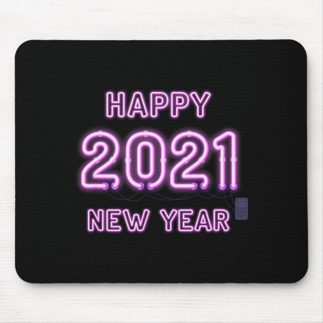 Alfombrilla De Ratón Happy New Year 2021 New Years Eve 2020 Party Suppl (Frente)