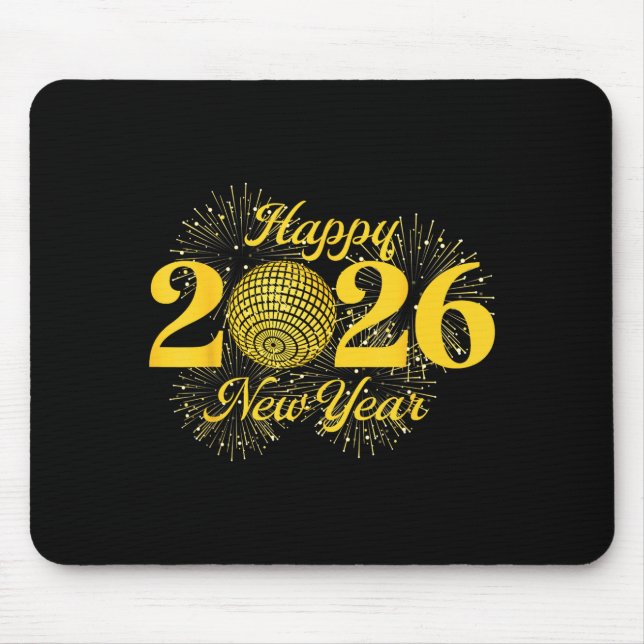 Alfombrilla De Ratón Happy New Year 2026 Countdown Party Trip Matching  (Frente)