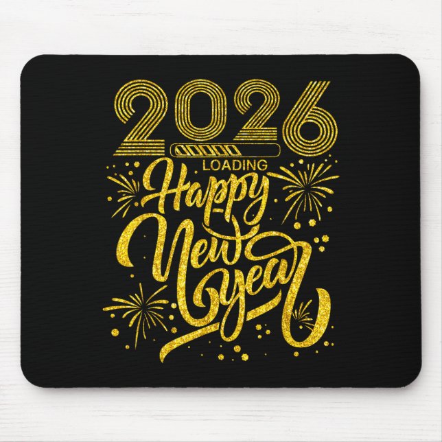 Alfombrilla De Ratón Happy New Year 2026 Funny New Years Eve Party Men  (Frente)