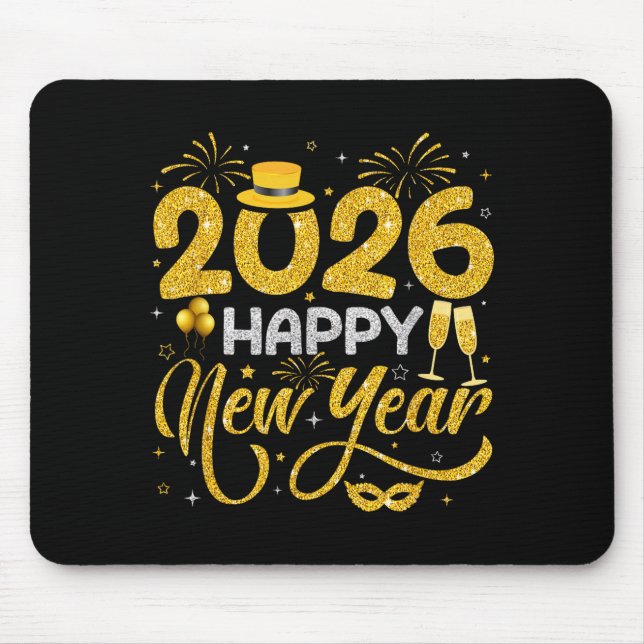 Alfombrilla De Ratón Happy New Year 2026 New Years Eve Party Countdown  (Frente)