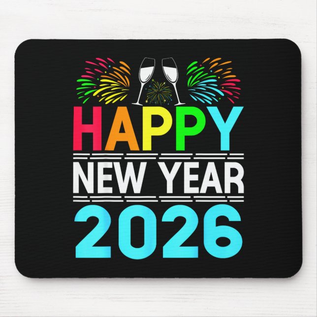 Alfombrilla De Ratón Happy New Year 2026 Nye Party - Funny New Years Ev (Frente)