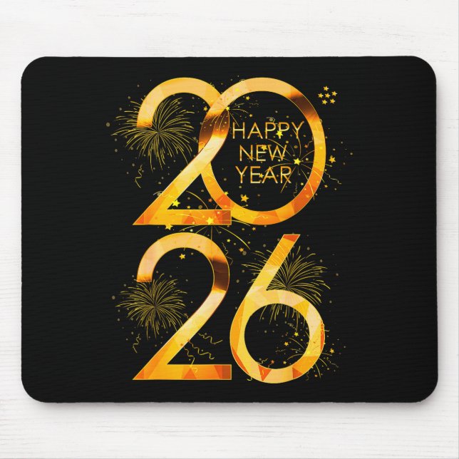 Alfombrilla De Ratón Happy New Year Party Supplies 2026 Family Matching (Frente)