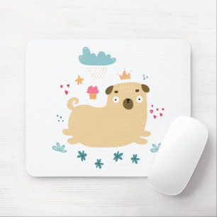 Alfombrilla De Ratón Happy Puggy Mousepad