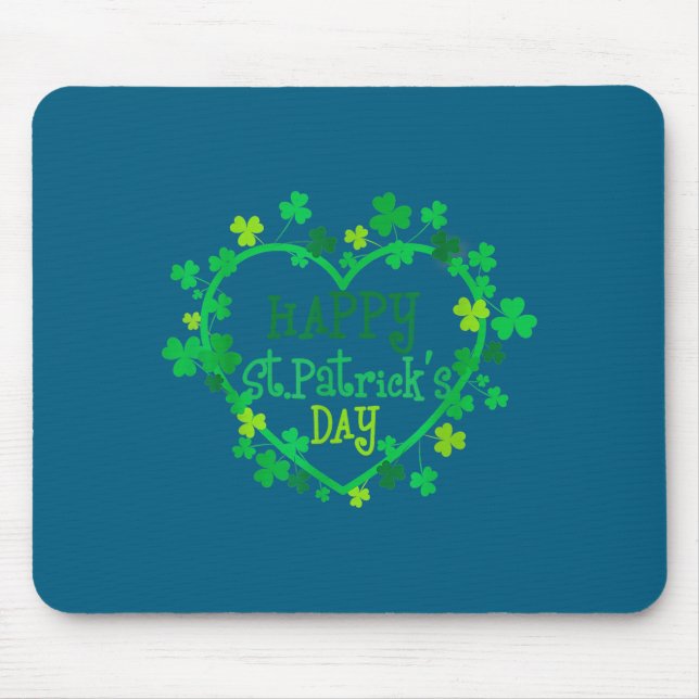 Alfombrilla De Ratón Happy St. Patrick's Day Funny Saint Patrick Irish  (Frente)