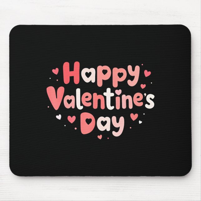 Alfombrilla De Ratón Happy Valentines Day Heart Teacher Funny Matching  (Frente)