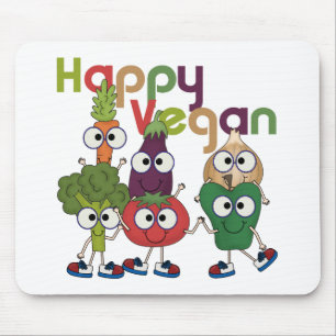 Alfombrilla De Ratón Happy Vegan