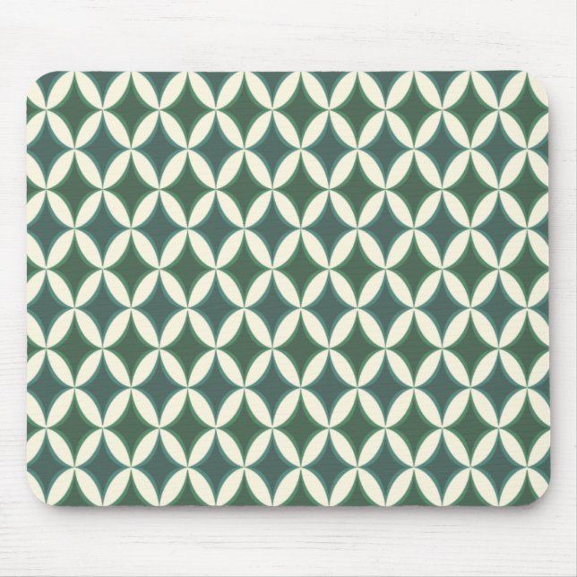 Alfombrilla De Ratón Harlequin Argyle Ocean Pattern (Frente)