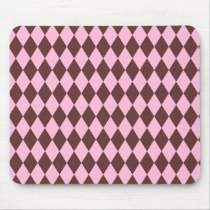 Alfombrilla De Ratón Harlequin Brown y Pink