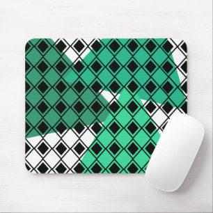 Alfombrilla De Ratón Harlequin del Triángulo Verde
