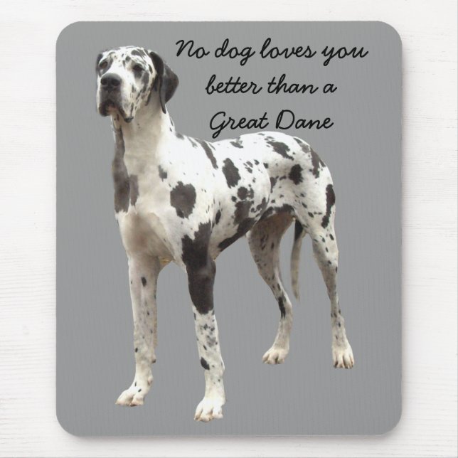 Alfombrilla De Ratón Harlequin Mousepad de great dane (Frente)