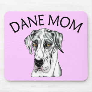 Alfombrilla De Ratón Harlequin UC de la mamá de great dane