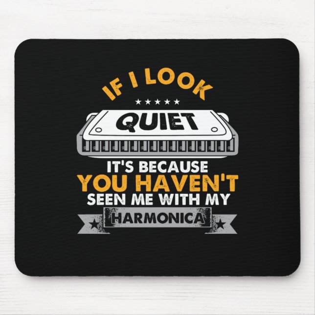 Alfombrilla De Ratón Harmonica Instruments Blues Acoustic Music Gift (Frente)