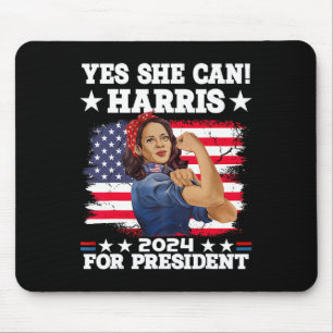 Alfombrilla De Ratón Harris 2024 Elección Presidencial Kamala Sí Puede