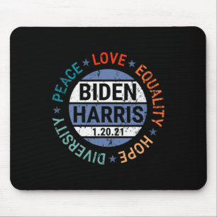 Alfombrilla De Ratón Harris Peace Love Equality Hope Diversity enero