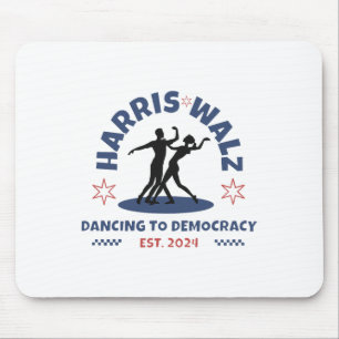 Alfombrilla De Ratón Harris Tim Walz Vals 2024 Bailando Hacia la Democr