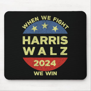 Alfombrilla De Ratón Harris Tim WAlzheimer 2024 Cuando Peleamos Ganamos