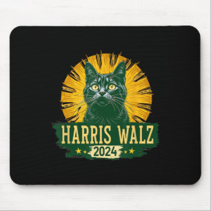 Alfombrilla De Ratón Harris Waltz Elecciones de Humor Cat 2024 Kamala H
