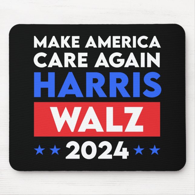 Alfombrilla De Ratón Harris Walz 2024 hace que Estados Unidos vuelva a  (Frente)