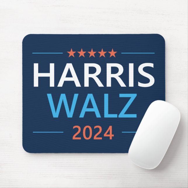 Alfombrilla De Ratón Harris Walz 2024 para presidente (Con ratón)