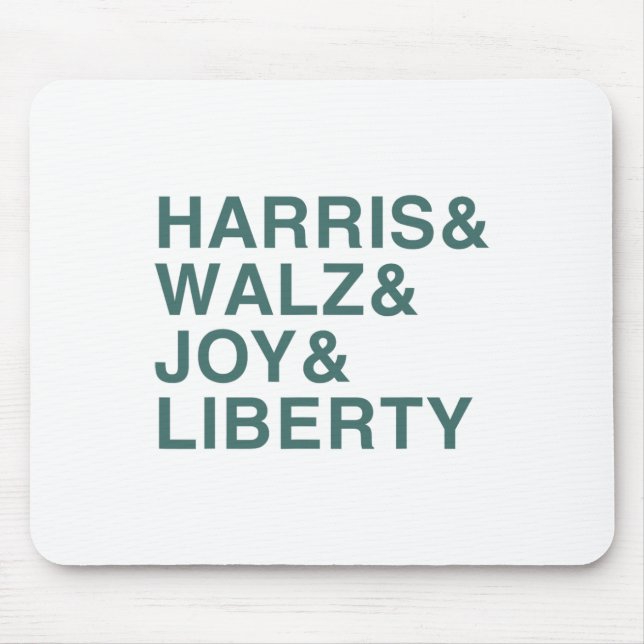 Alfombrilla De Ratón Harris Y W Y Joy Y Liberty Shirt Kamala Harr (Frente)