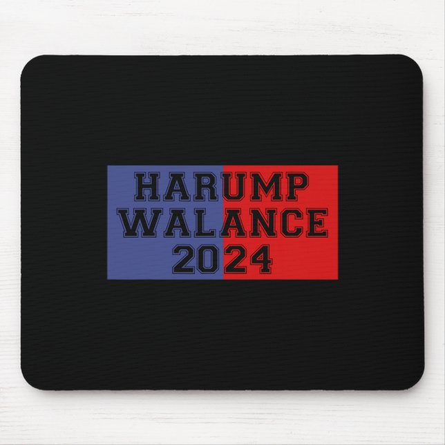 Alfombrilla De Ratón Harump Walance 2024 Shirt Harris Trump Wheimer Van (Frente)