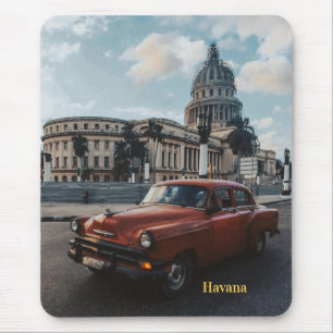 Alfombrilla De Ratón Havana Cuba Coche Clásico Antiguo