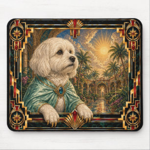 Alfombrilla De Ratón Havanés, perro Art Deco