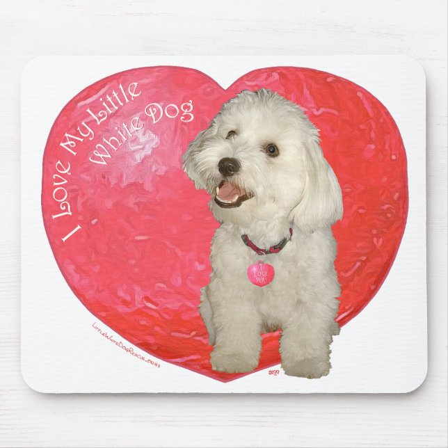 Alfombrilla De Ratón Havanese Día de San Valentín (Frente)