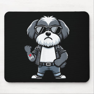 Alfombrilla De Ratón Havanese I love Dad Funny Dog Tattoo