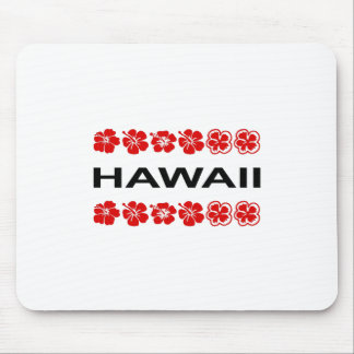 Alfombrilla De Ratón Hawaii Aloha Bandas de flores de color claro