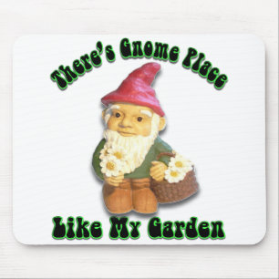 Alfombrilla De Ratón Hay lugar del gnomo como mi jardín Mousepad