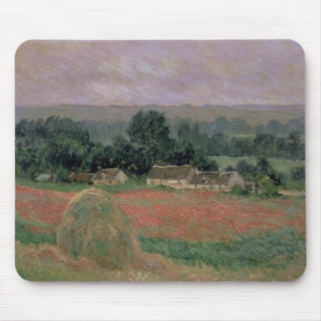 Alfombrilla De Ratón Haystack de Claude Monet el | en Giverny, 1886 (Frente)
