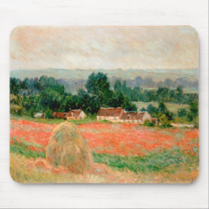 Alfombrilla De Ratón Haystack en Giverny, Claude Monet