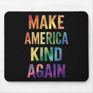 Alfombrilla De Ratón Haz América Amable De Nuevo Arcoíris LGBTQ Gay 