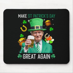 Alfombrilla De Ratón Haz de nuevo genial el día de San Patricio Leprech