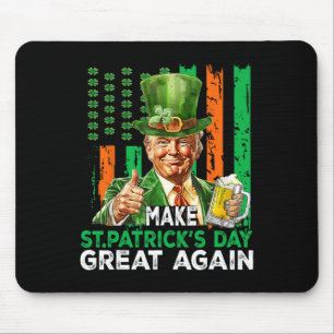 Alfombrilla De Ratón Haz Grande El Día De San Patricio De Nuevo Camiset