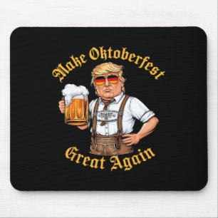 Alfombrilla De Ratón Haz Grande Otra Vez Divertido Trump Beber Cerveza