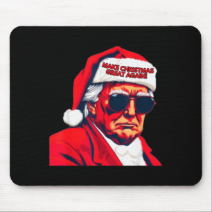 Alfombrilla De Ratón Haz la Navidad Grande de Nuevo Funny Santa Trump 2