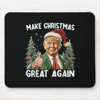 Alfombrilla De Ratón Haz la Navidad Grande de Nuevo Funny Santa Trump 2