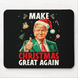 Alfombrilla De Ratón Haz la Navidad Grande Otra Vez Divertido Santa Tru