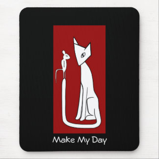Alfombrilla De Ratón Haz Mi Día - Gato y Ratón