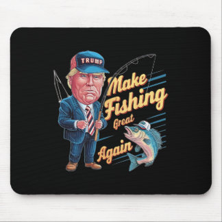 Alfombrilla De Ratón Haz Que La Pesca Sea Grande Otra Vez Trump Funny F